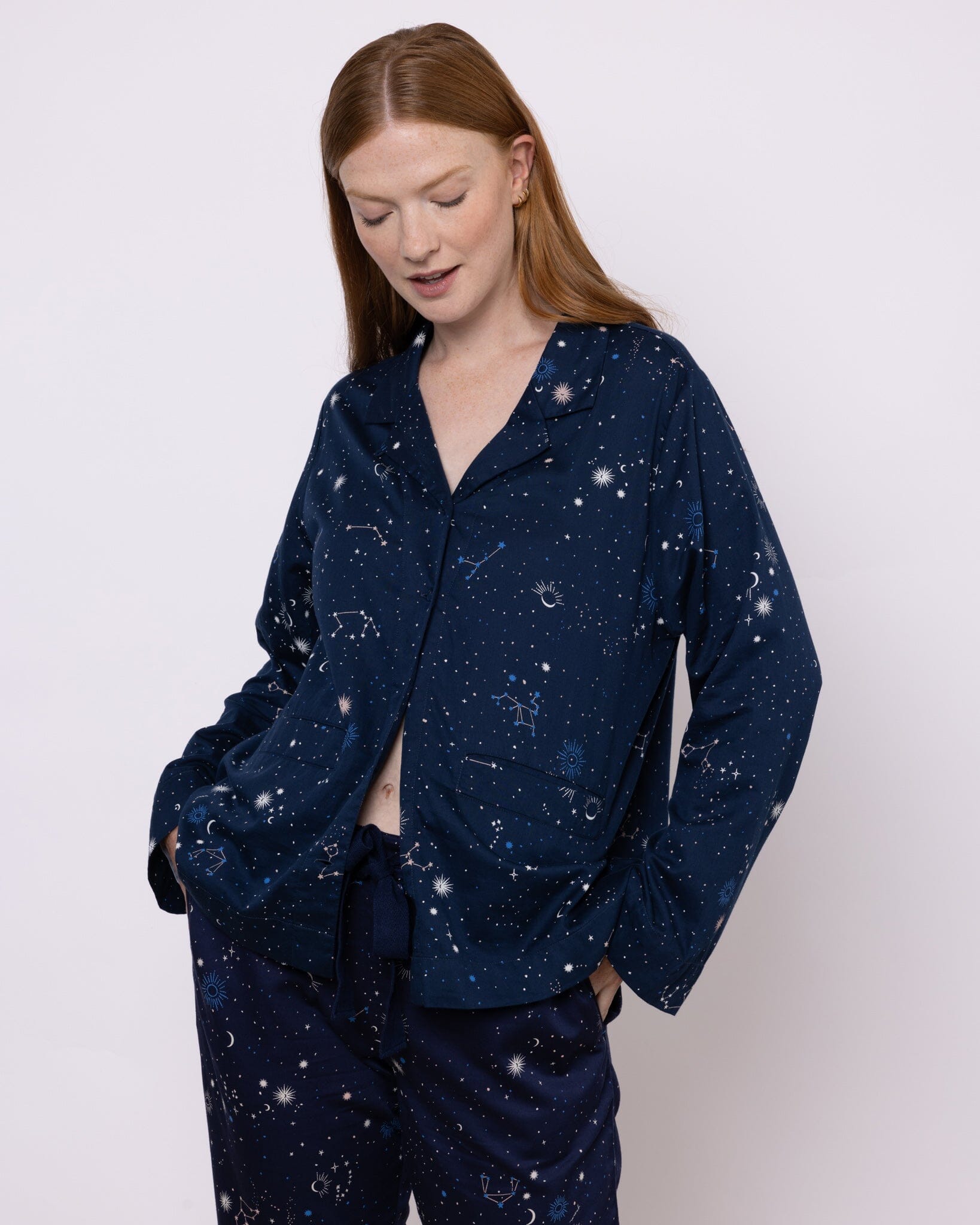 PJs Night Time navy PJ Set Yawn 